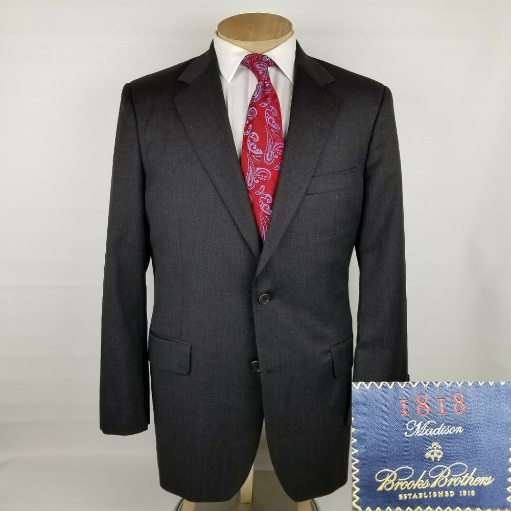 Brooks Brothers Madison 1818 Mens Suit Jacket 42R